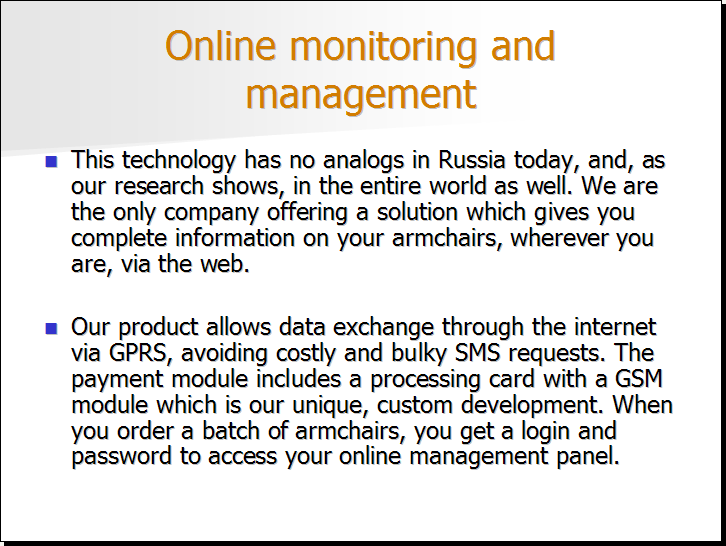 Online monitoring and management